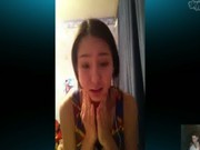 หลุดสาวน่ารัก โชว์นมให้แฟนดู หน้ากล้อง Skype เห็นนมแล้วคลั่งเลย ผมสวยโคตร นมนุ่มเนียนมาก